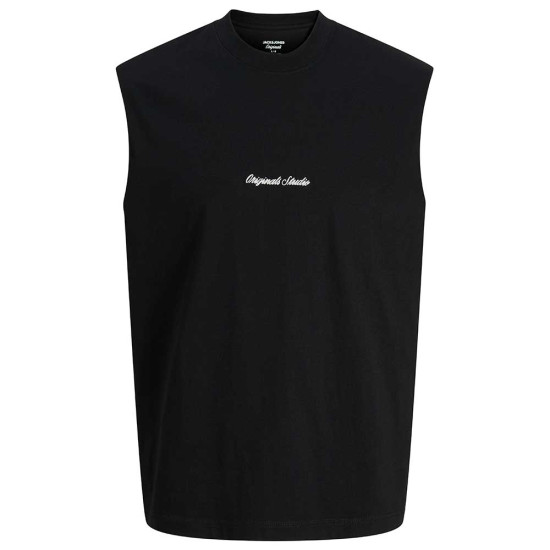 Jack & Jones Ανδρική αμάνικη μπλούζα Norrebro Embroidered Crew Neck Tank Top